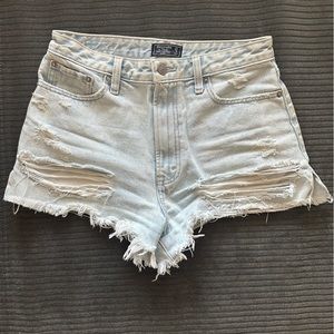A&F high rise Jean shorts